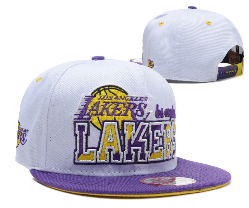 NBA Los Angeles Lakers NE Snapback Hat #124